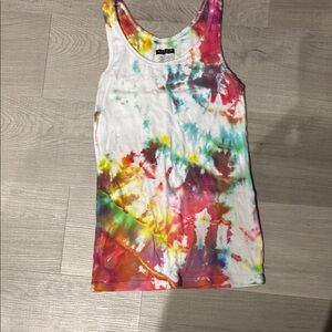 Lavon Colorful Tie-Dye Tank Top